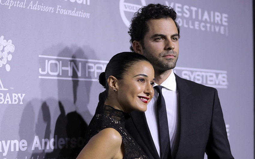 Adrian Bellani and Emmanuelle Chriqui